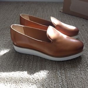Roolee tan leather loafers